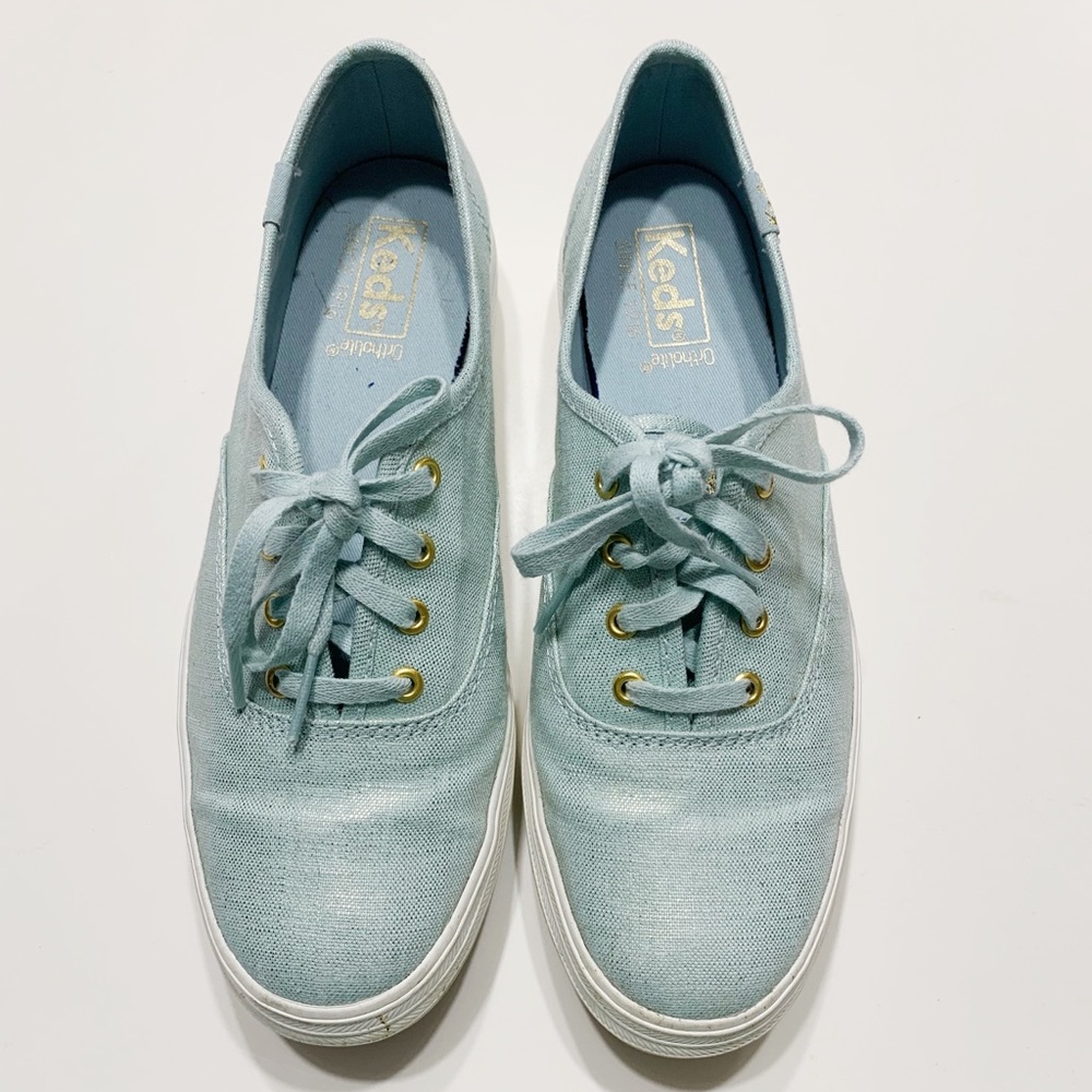 Keds light blue tennis shoes size 6
